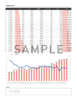 月別レポートのサンプル画像