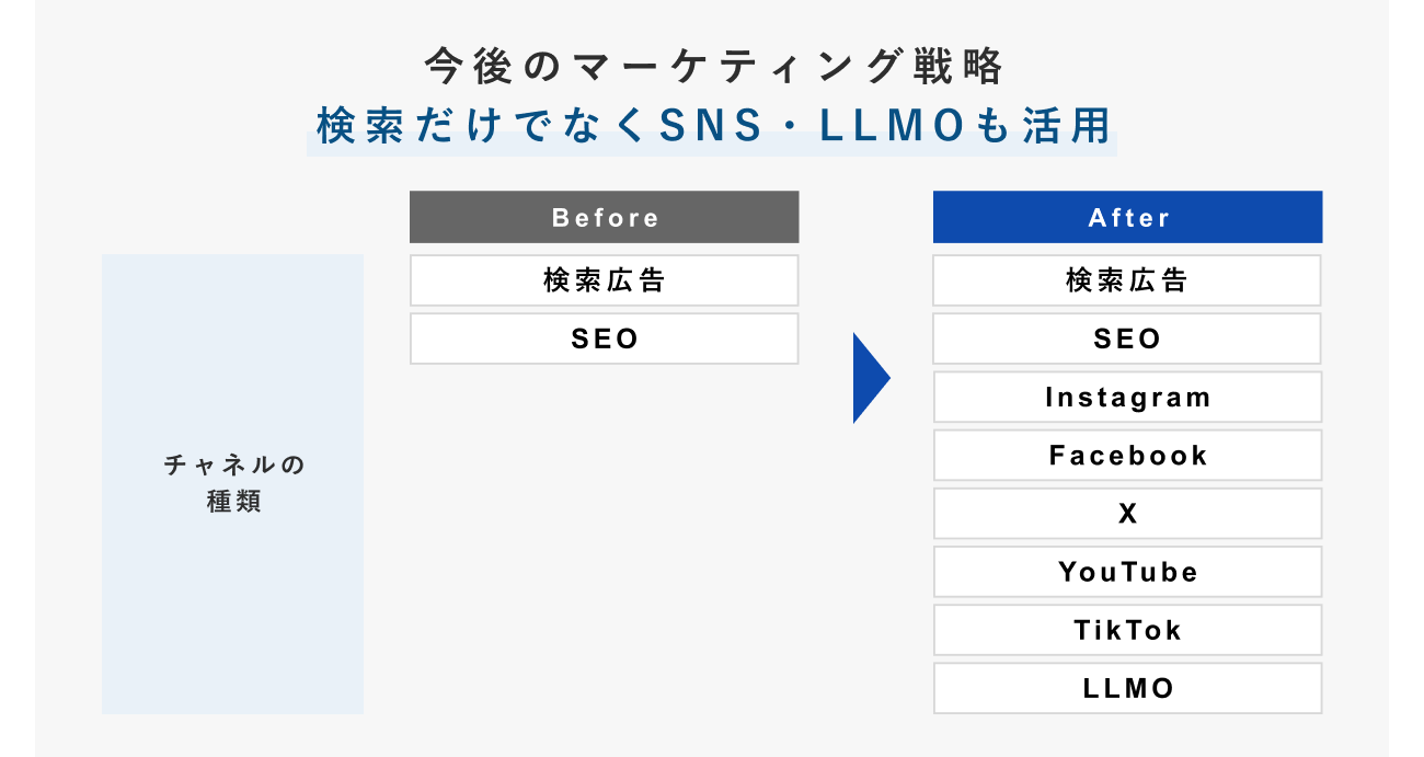 今後のマーケティング戦略の図