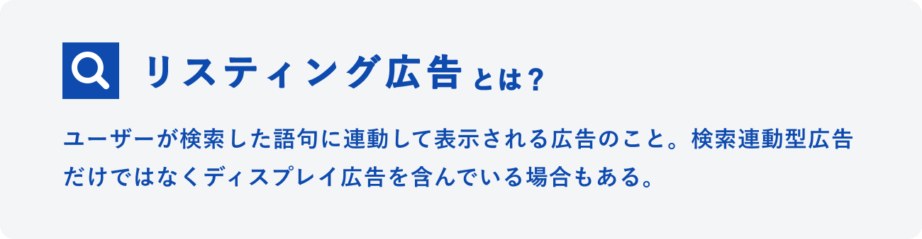 リスティング広告とはのイメージ図